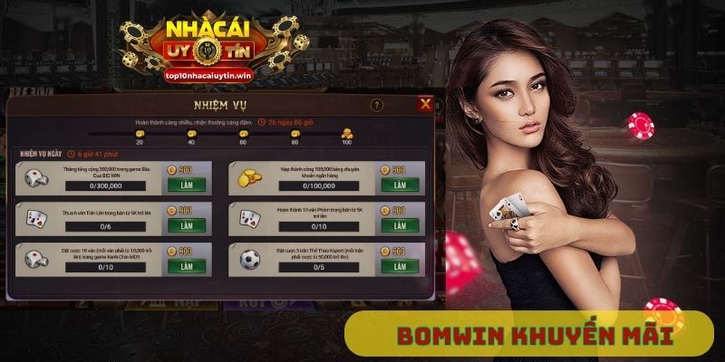 Bomwin khuyến mãi